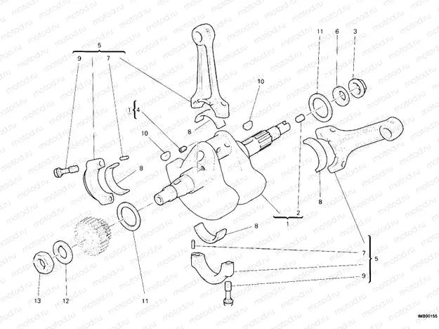 CRANKSHAFT » ENGINE CASE