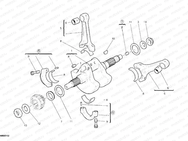 CRANKSHAFT » ENGINE CASE