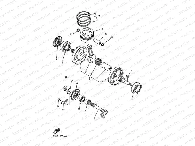 CRANKSHAFT & PISTON