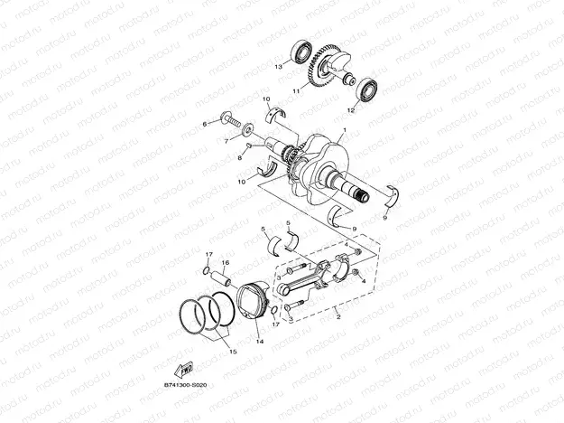 CRANKSHAFT & PISTON