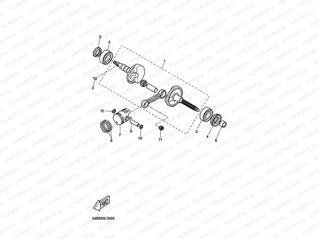 CRANKSHAFT & PISTON