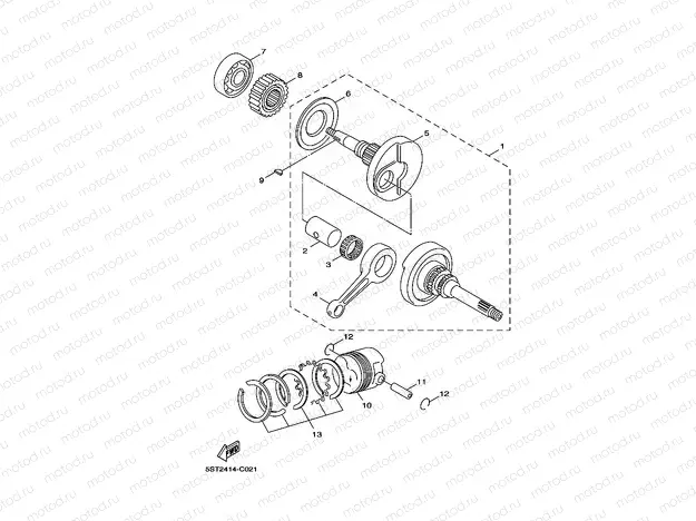 CRANKSHAFT & PISTON