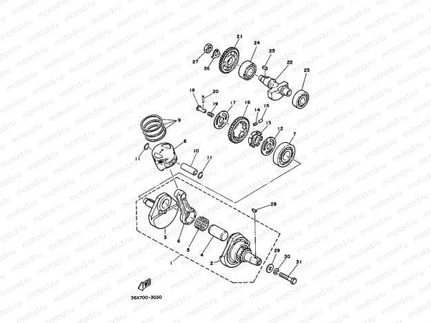CRANKSHAFT & PISTON