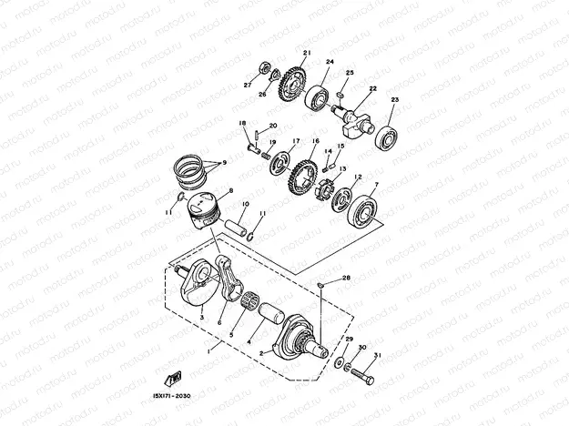 CRANKSHAFT & PISTON