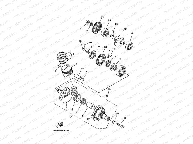 CRANKSHAFT & PISTON