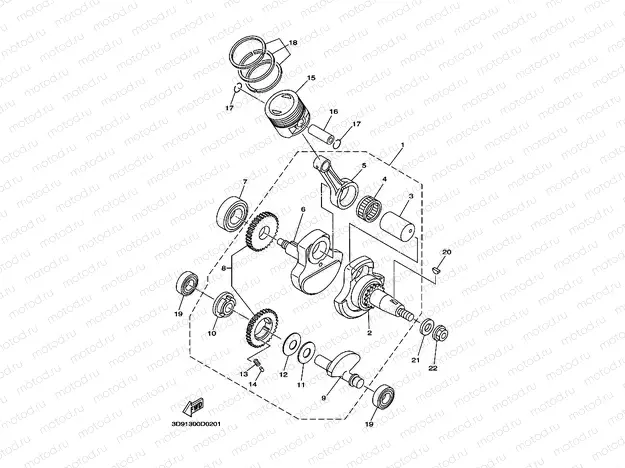 CRANKSHAFT & PISTON