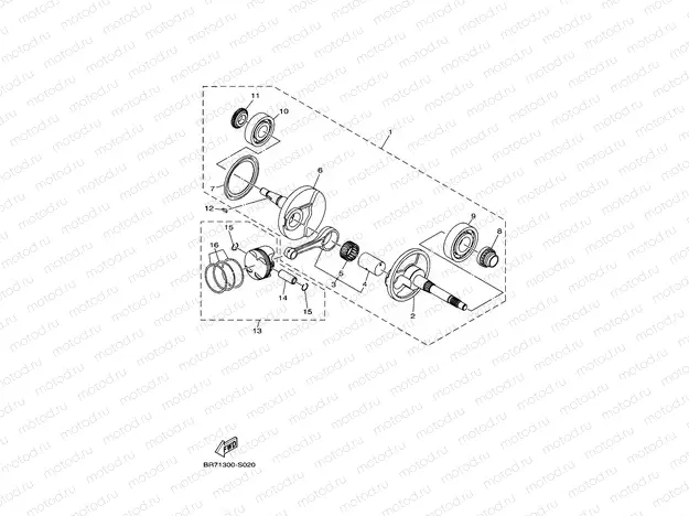 CRANKSHAFT & PISTON