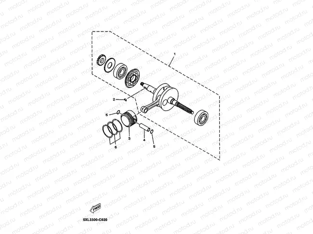 CRANKSHAFT & PISTON
