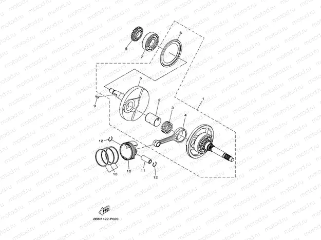CRANKSHAFT & PISTON