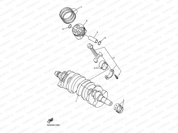 CRANKSHAFT & PISTON