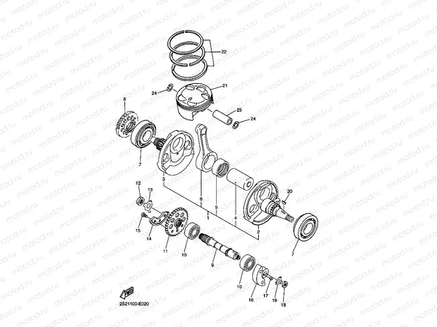 CRANKSHAFT & PISTON