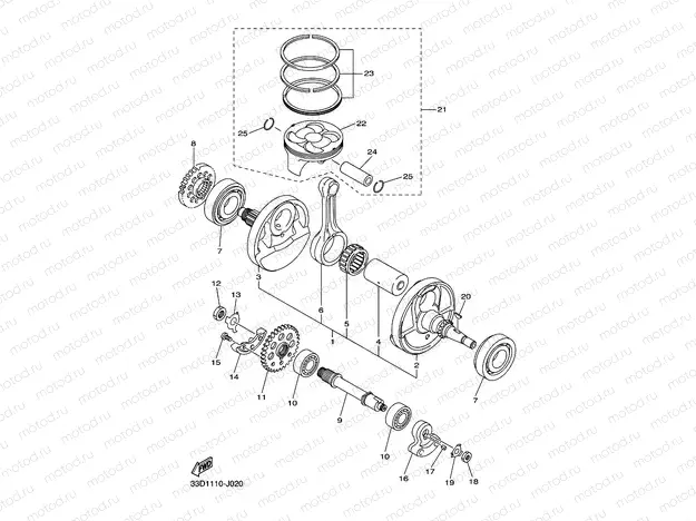 CRANKSHAFT & PISTON