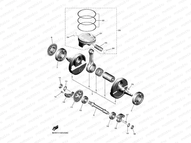 CRANKSHAFT & PISTON