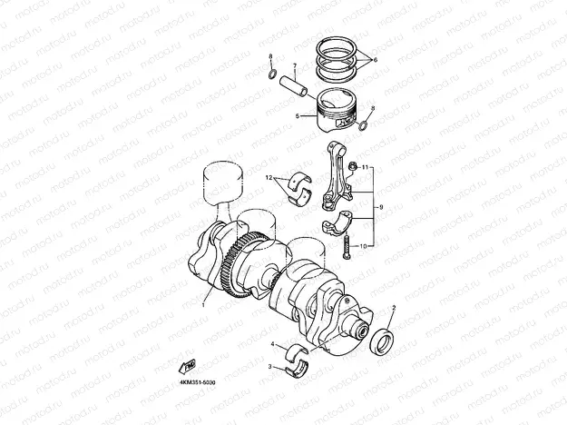 CRANKSHAFT & PISTON
