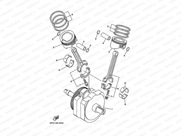 CRANKSHAFT & PISTON