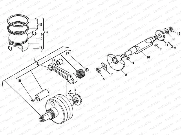 CRANKSHAFT - PISTON