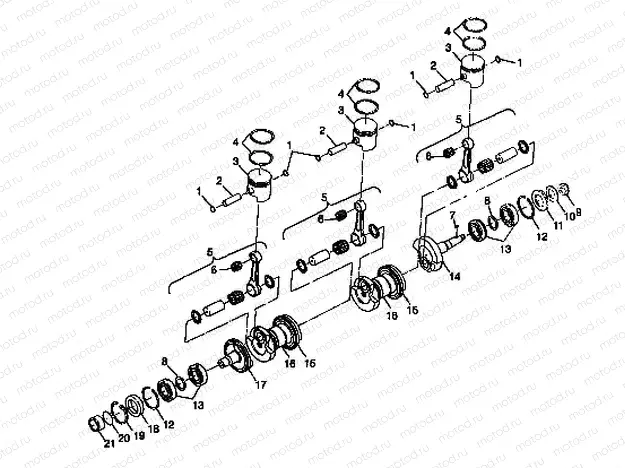 CRANKSHAFT & PISTON - B984590 (4946314631c003) | CRANKSHAFT & PISTON - B984590 (4946314631c003)
