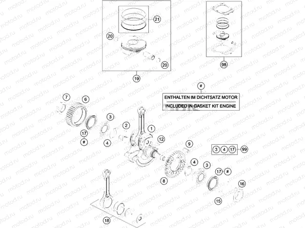CRANKSHAFT, PISTON|Engine|30