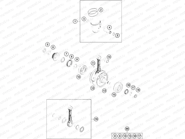 CRANKSHAFT, PISTON|Engine|30