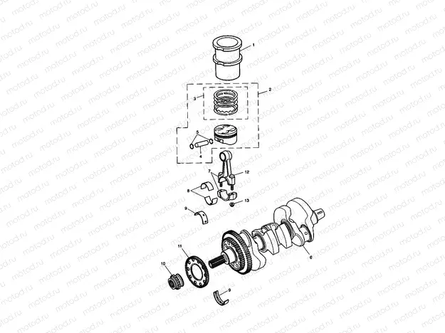 Crankshaft,Connecting Rods...