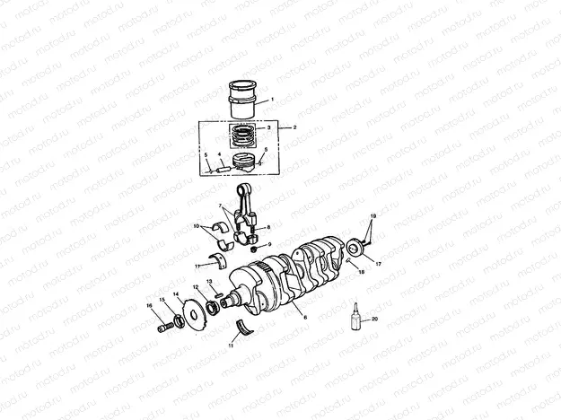 Crankshaft,ConnectingRods Piston