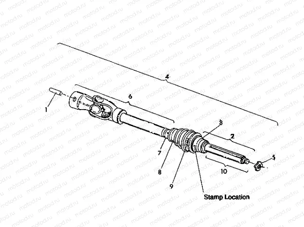 CV JOINT 250 4X4-Update USA STAMPED ON BELL HOUSING (4919791979039A) | CV JOINT 250 4X4-Update USA STAMPED ON BELL HOUSING (4919791979039A)