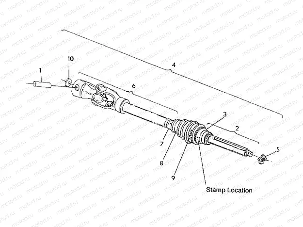 CV JOINT 250 4x4 / W928127 (4922872287B05A) | CV JOINT 250 4x4 / W928127 (4922872287B05A)