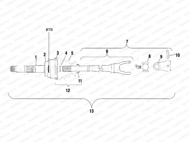 CV JOINT - BTB - A00CH50AA (4954805480B005) | CV JOINT - BTB - A00CH50AA (4954805480B005)