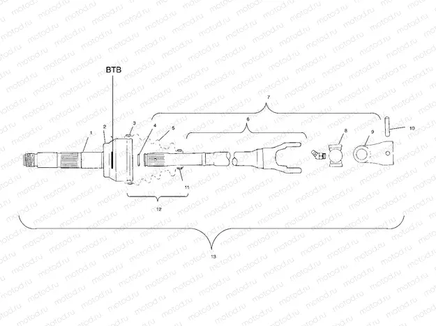 CV JOINT - BTB - A00CK42AA (4949304930B003) | CV JOINT - BTB - A00CK42AA (4949304930B003)