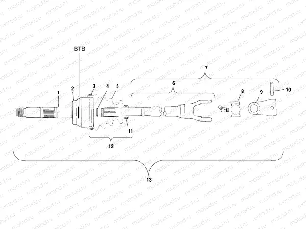 CV JOINT - BTB - A01CH50AA (4964466446B002) | CV JOINT - BTB - A01CH50AA (4964466446B002)