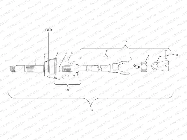 CV JOINT - BTB - A01CH50AD (4960026002B002) | CV JOINT - BTB - A01CH50AD (4960026002B002)