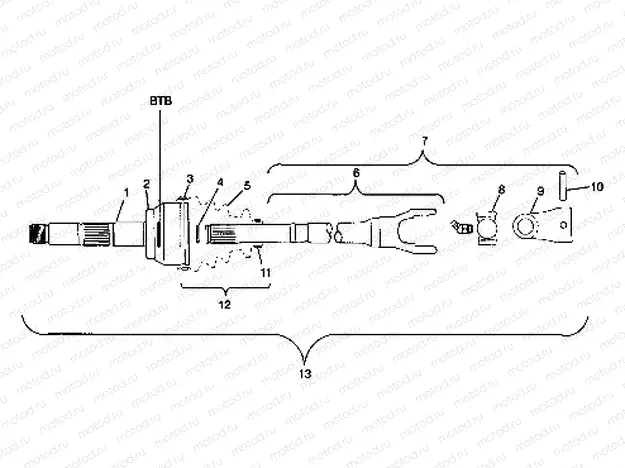 CV JOINT - BTB - W98CH50A (4945714571b004) | CV JOINT - BTB - W98CH50A (4945714571b004)
