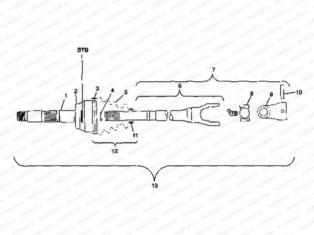 CV JOINT - BTB - W98CH50A(C)(D)(E)(F) (4950135013b004) | CV JOINT - BTB - W98CH50A(C)(D)(E)(F) (4950135013b004)