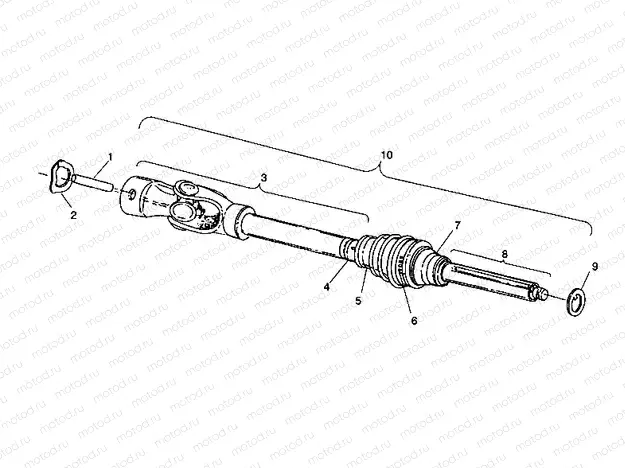 CV JOINT Sportsman 4X4 / W938039 (4926382638013A) | CV JOINT Sportsman 4X4 / W938039 (4926382638013A)