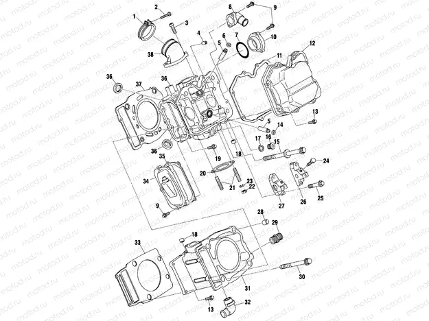 CYLINDER - A02CK42AA/AB (4970327032C07) | CYLINDER - A02CK42AA/AB (4970327032C07)