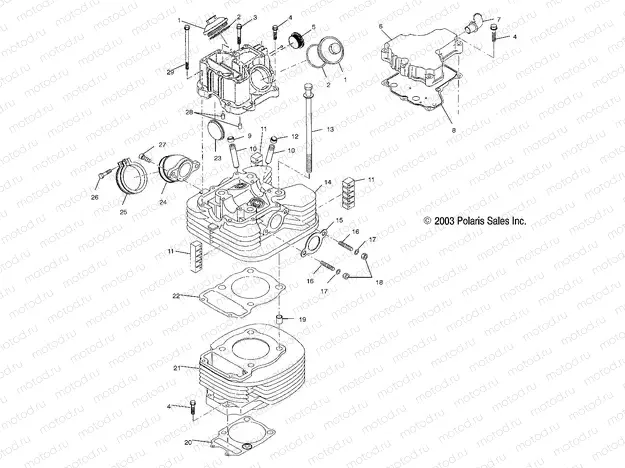 CYLINDER - A04JD32AA (4977487748D08) | CYLINDER - A04JD32AA (4977487748D08)