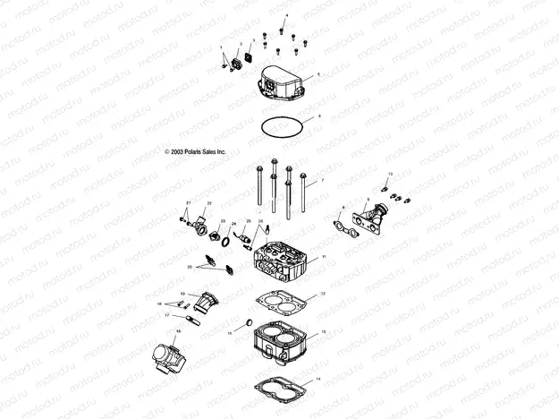 CYLINDER and CYLINDER HEAD - A04CH68AC/AF/AH/AJ/AT/AV (4986128612D05) | CYLINDER and CYLINDER HEAD - A04CH68AC/AF/AH/AJ/AT/AV (4986128612D05)