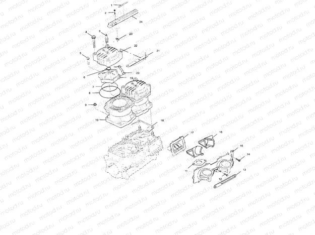 CYLINDER and MANIFOLD - B994673 (4951335133c002) | CYLINDER and MANIFOLD - B994673 (4951335133c002)