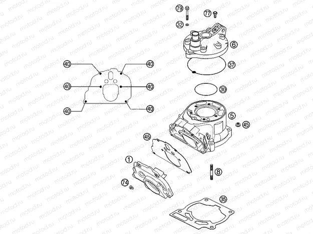 CYLINDER, CYLINDER HEAD