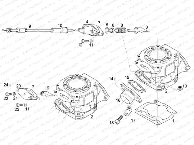 Cylinder - Exhaust valve