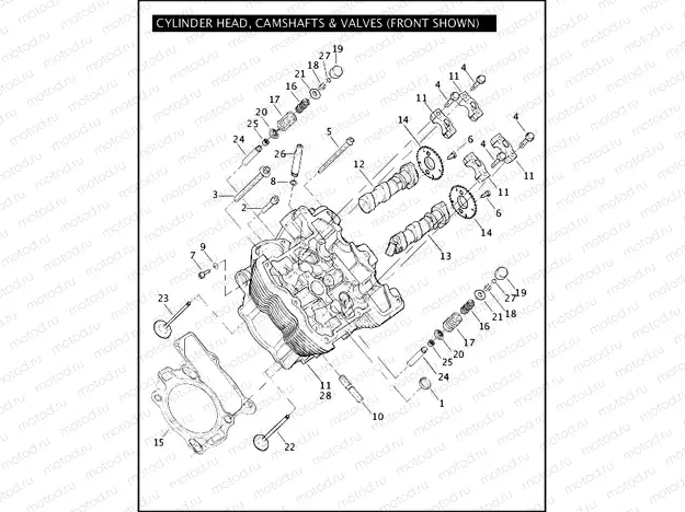 CYLINDER HEAD, CAMSHAFTS, & VALVES