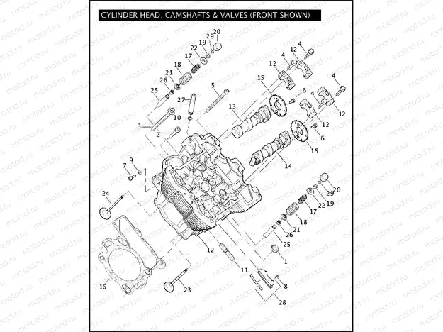 CYLINDER HEAD, CAMSHAFTS, & VALVES (CONTINUED)