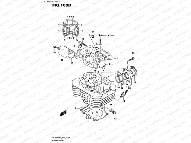 CYLINDER HEAD (LT-A400FZL5 P17)