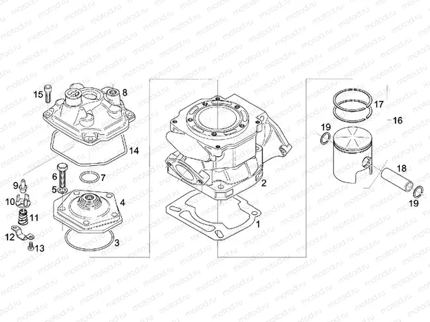 Cylinder - Head - Piston