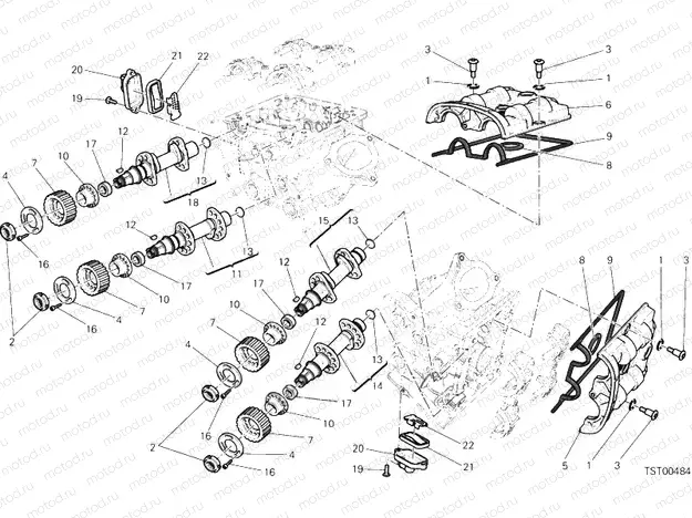 CYLINDER HEAD : TIMING SYSTEM » ENGINE CASE