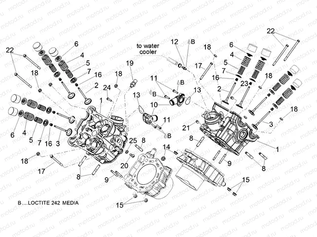 Cylinder head - valves