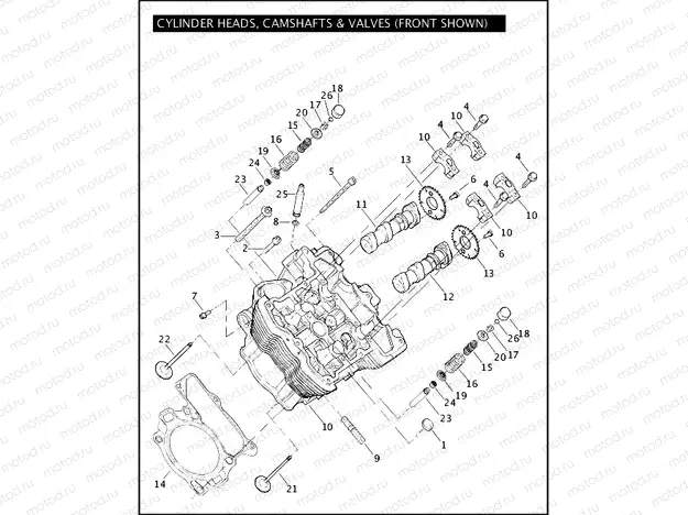CYLINDER HEADS, CAMSHAFTS, & VALVES (1 OF 2)