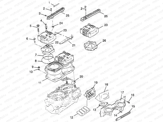 CYLINDER & MANIFOLD SLT 700 B964166 and Intl. SLT 700 I964166 (4933923392B014) | CYLINDER & MANIFOLD SLT 700 B964166 and Intl. SLT 700 I964166 (4933923392B014)