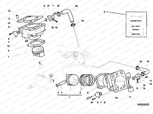 CYLINDER - PISTON » ENGINE CASE