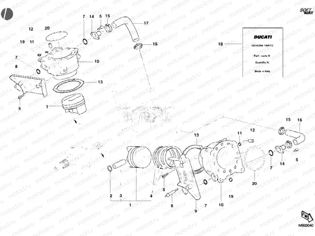 CYLINDER - PISTON » ENGINE CASE